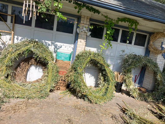 Natural Bamboo Branch Wreaths — Handmade by Austin Bamboo Inc.